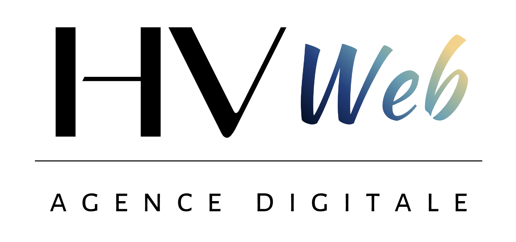 logo HV Web : texte stylisé sur fond blanc